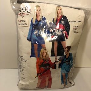 Halloween Costume - XL Black Geisha Dress w/Belt